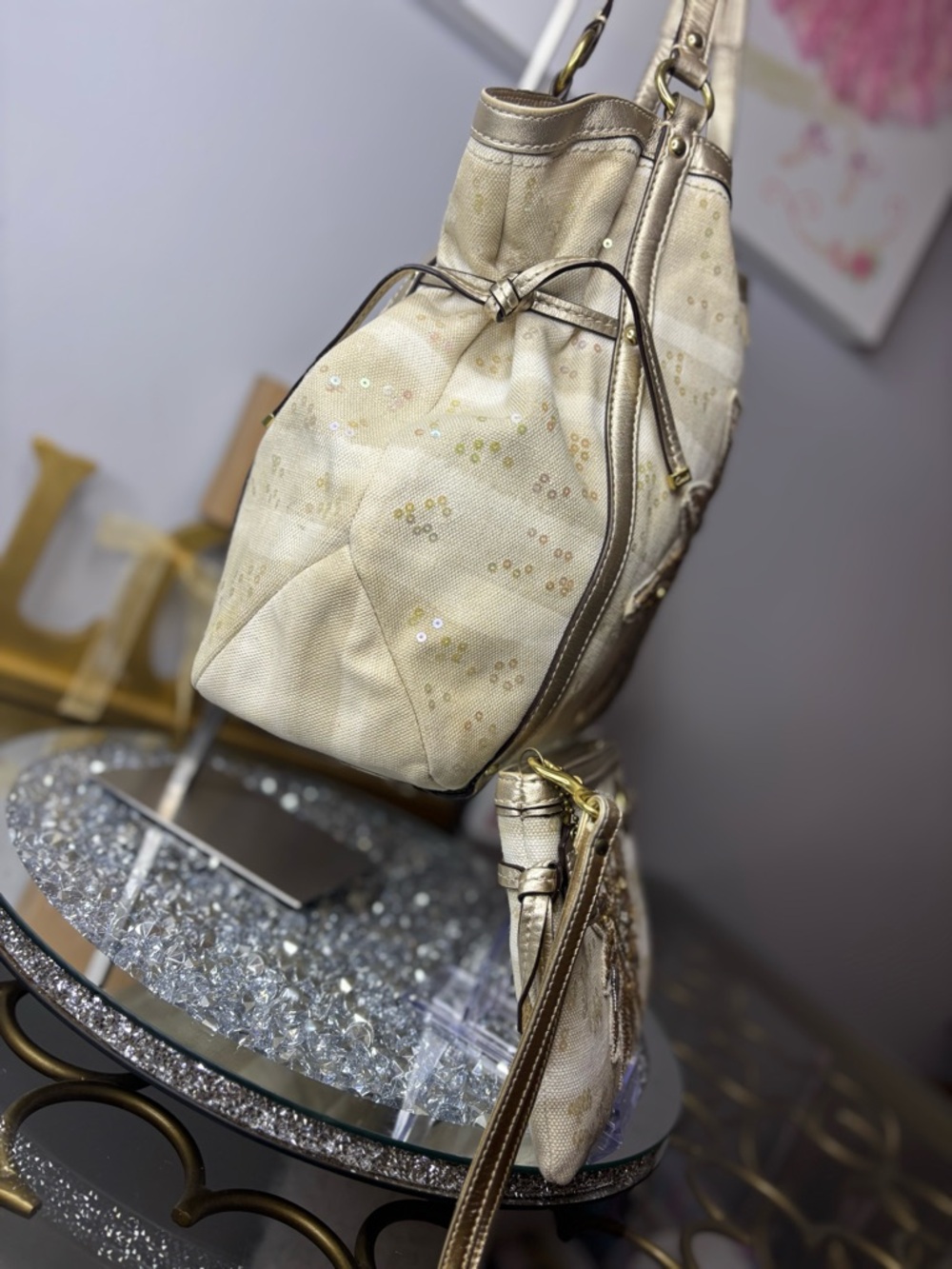 Coach 2012 Audrey Limited Edition Sun Starfish tote w/ matching wristlet EUC - Picture 8 of 17